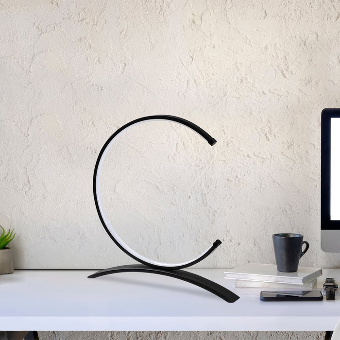Opviq Moon - 13330 Lámpara de Mesa Negra